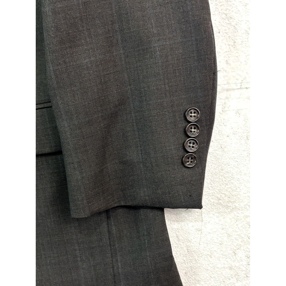 Joseph Abboud 40S 32x28 2pc Pant Suit Gray 100% Wool All Season Two Button - Picture 3 of 16